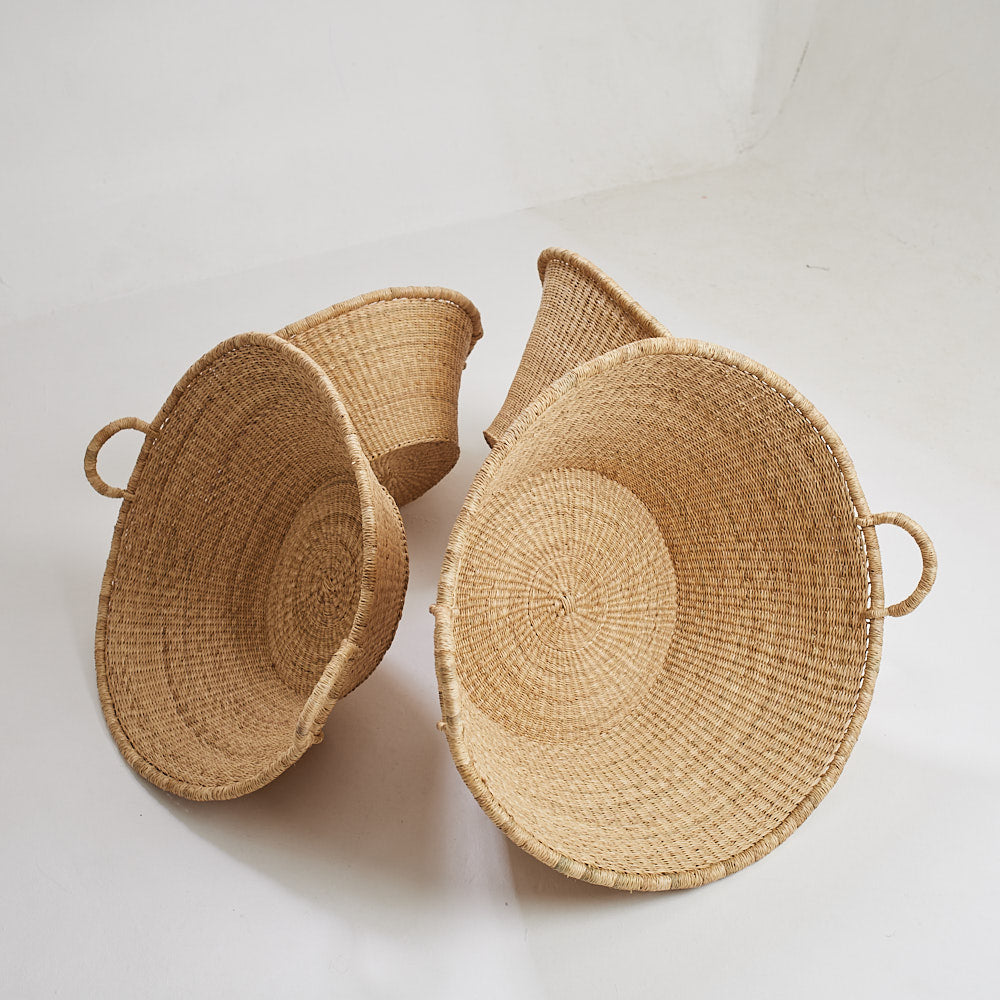 asanka storage basket made of elephant grass
