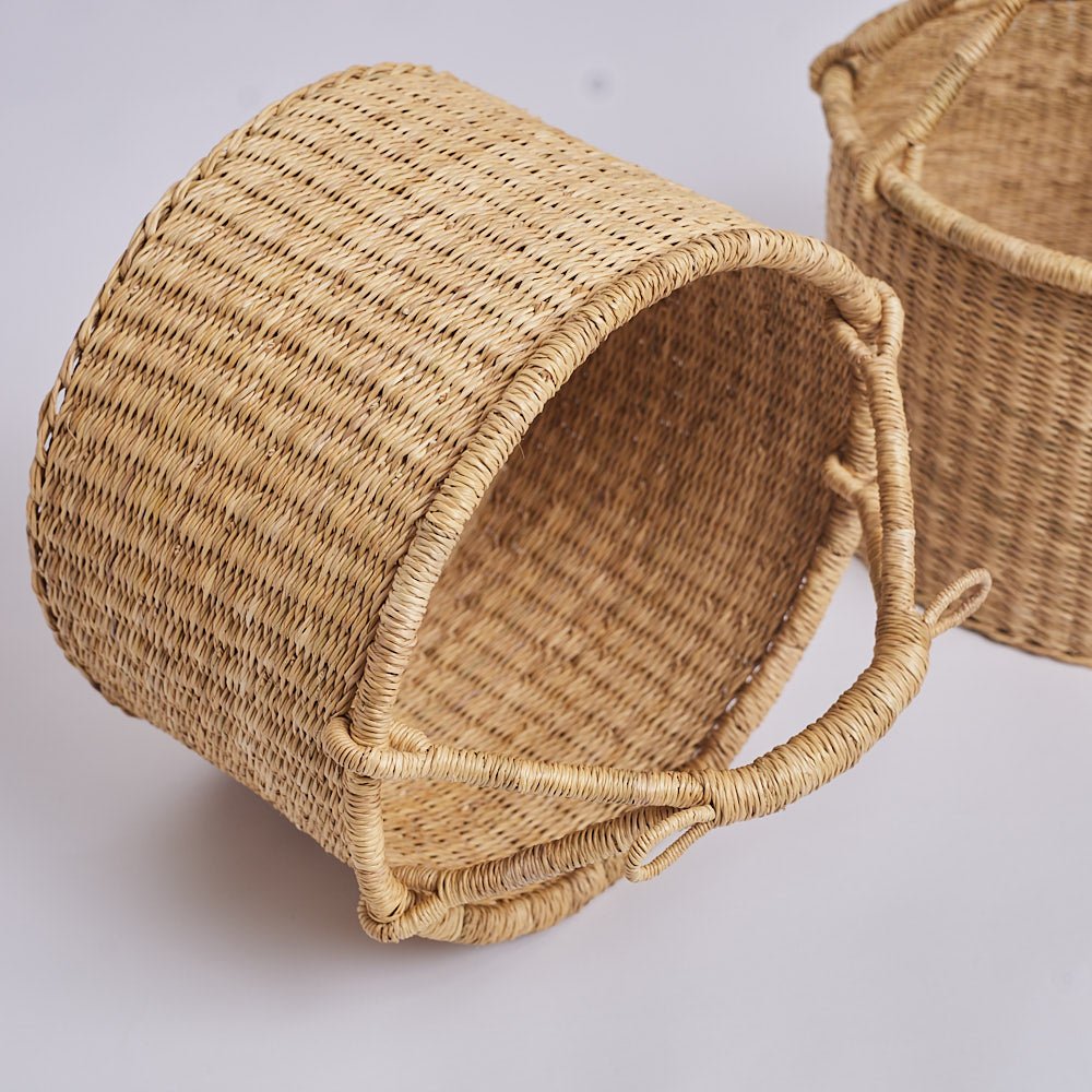 Bolga Bucket Basket Set - Woven Worldwide