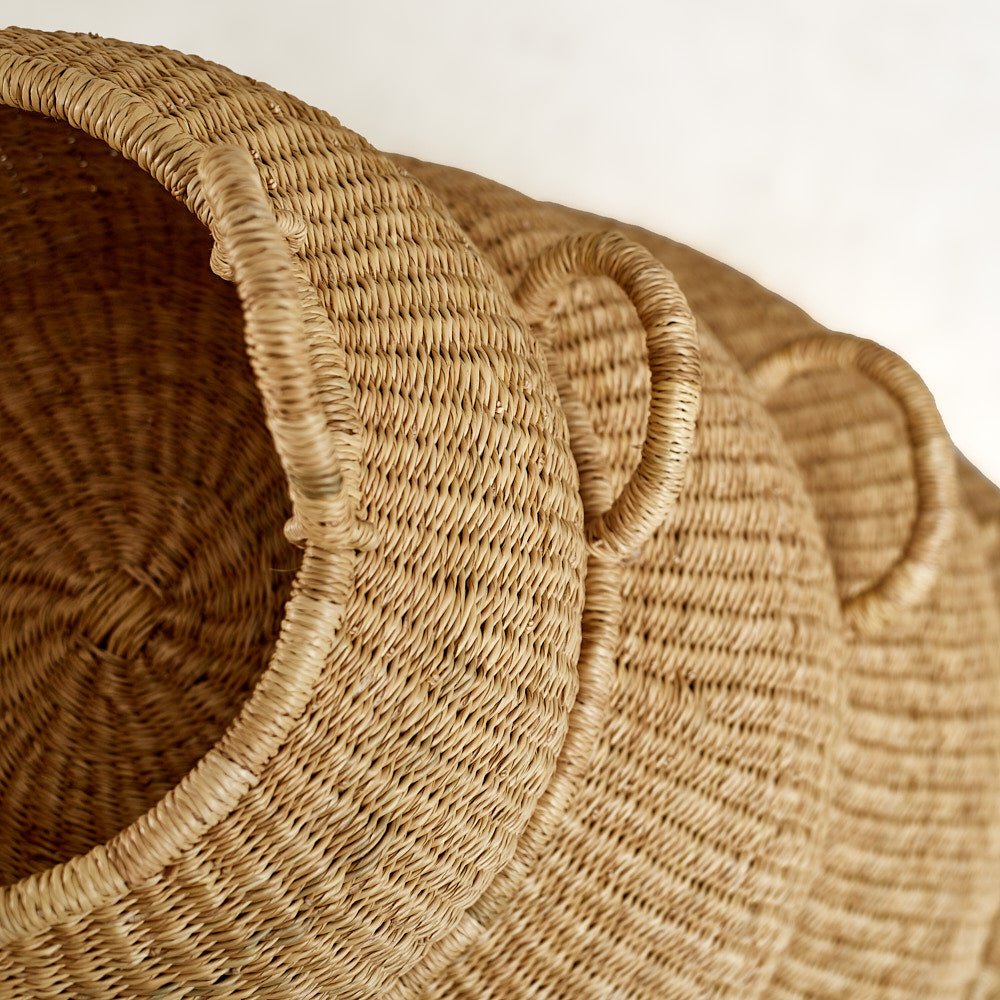 Bolga Pot Basket Set (3) - Woven Worldwide