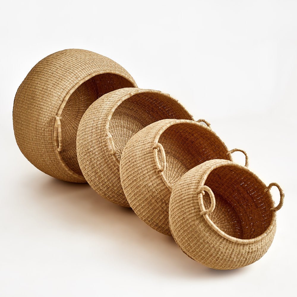 Bolga Pot Basket Set (4) - Woven Worldwide