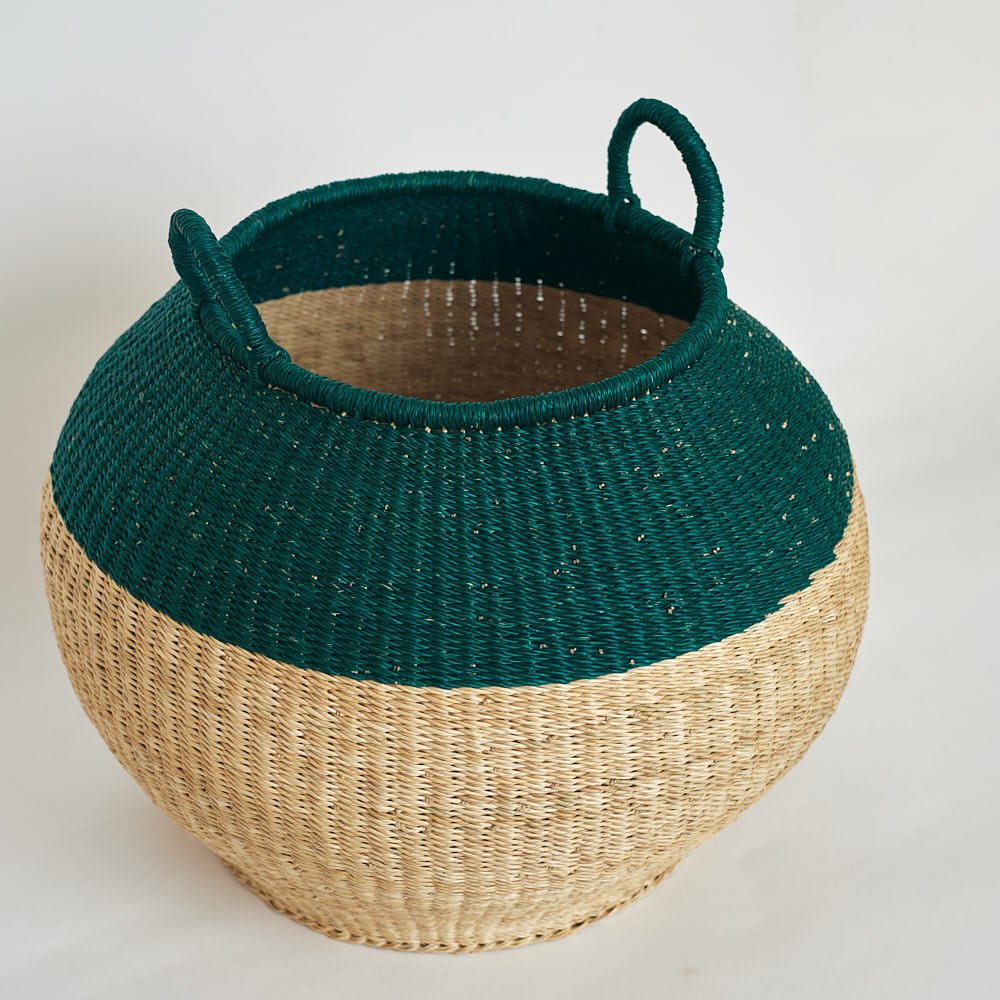 Jade Bolga Pot Basket - Woven Worldwide