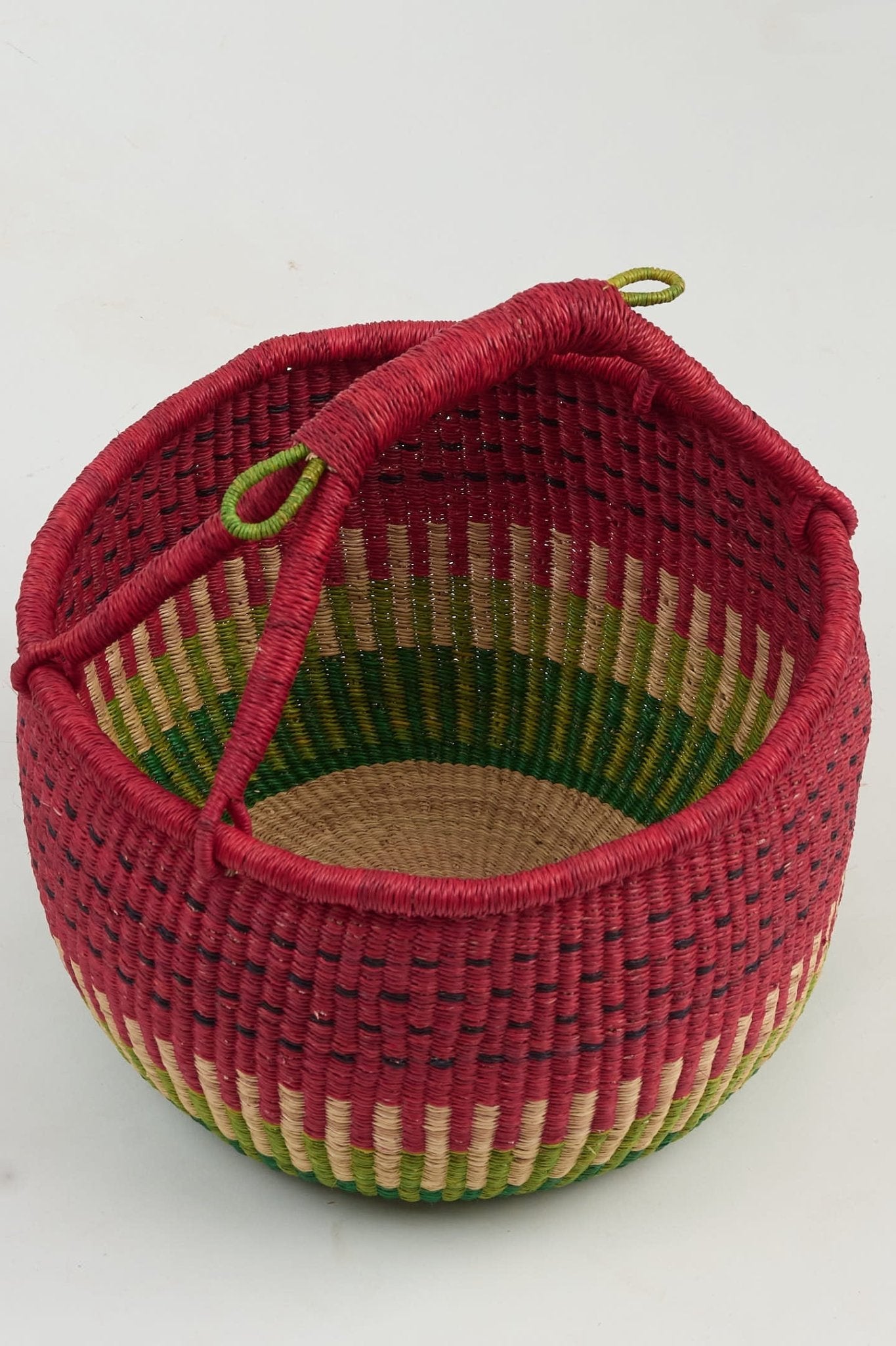 Watermelon Market Bolga Basket - Woven Worldwide