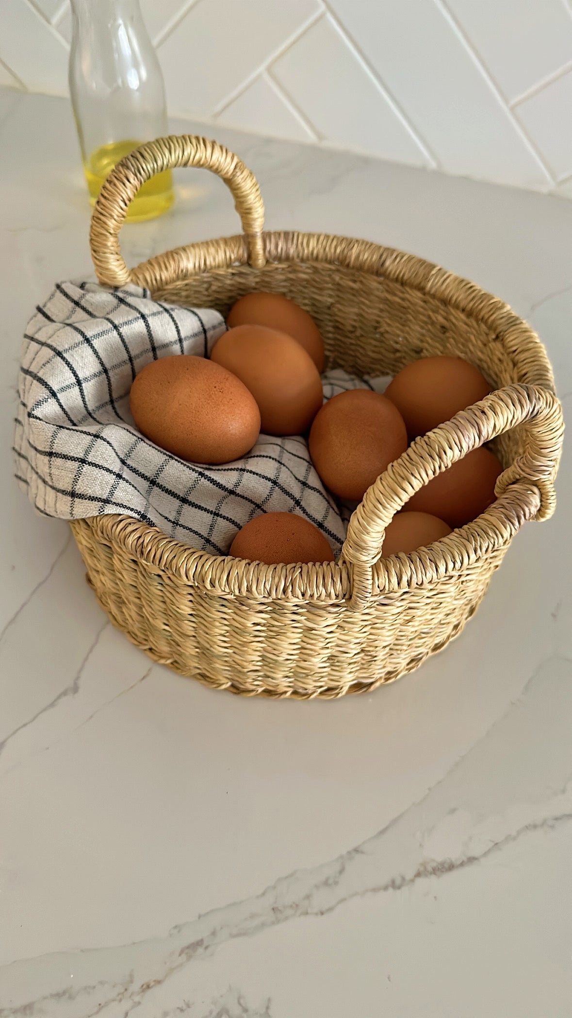 woven egg basket