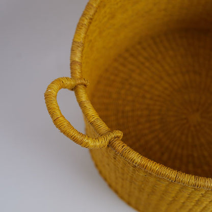 3-in-1 Nestled Basket Set -Yellow - Woven Worldwide