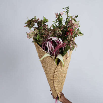 Bolga Hanging Flower Basket - Woven Worldwide