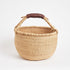 Bolga Picnic Basket with leather handles - Woven Worldwide