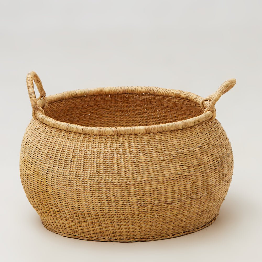 Bolga Pot Basket - Woven Worldwide