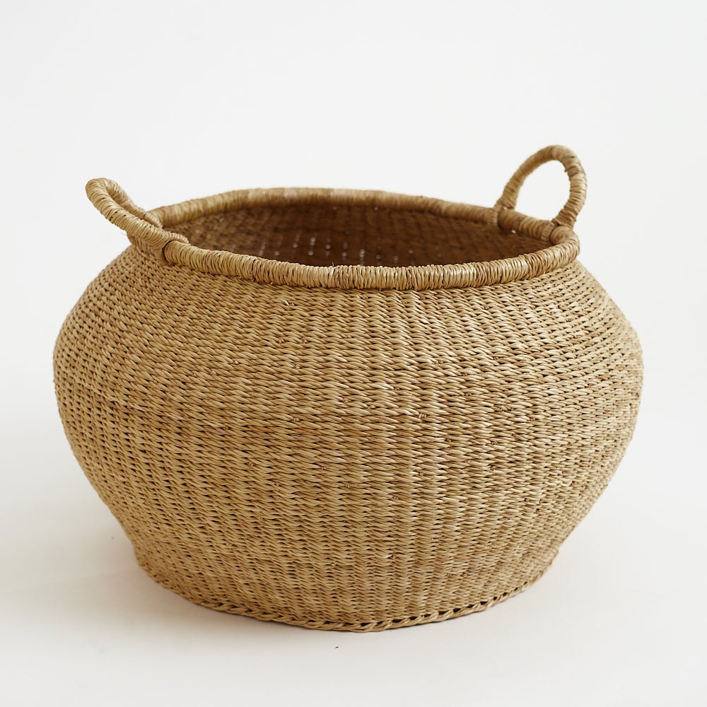 Bolga Pot Basket - Woven Worldwide