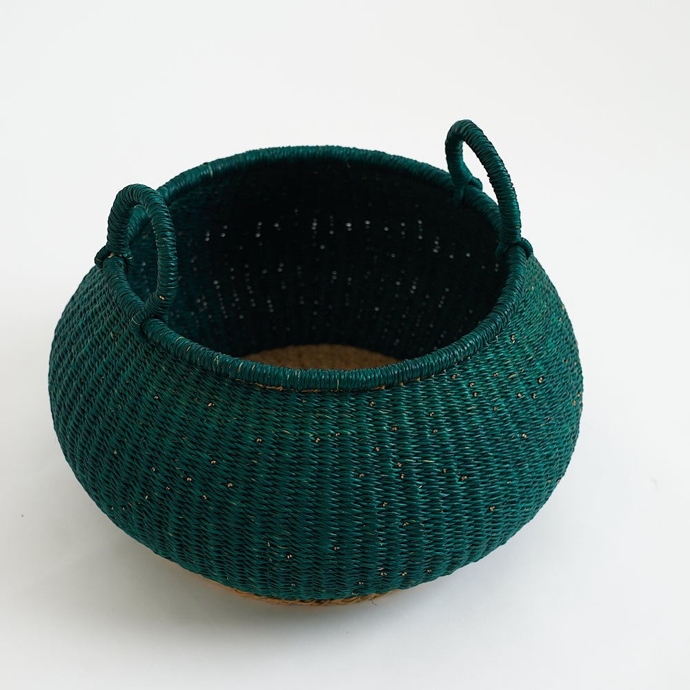 Jade Bolga Pot Baskets - Woven Worldwide