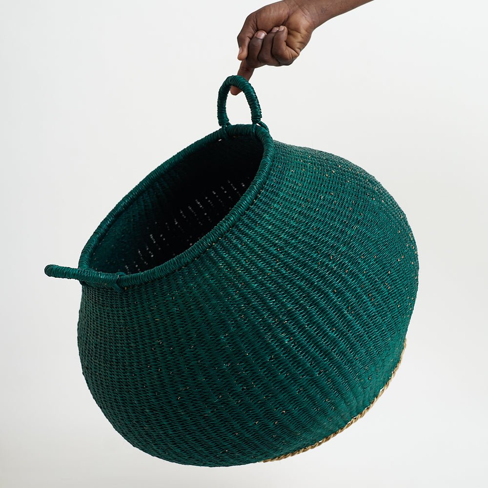Jade Bolga Pot Baskets - Woven Worldwide