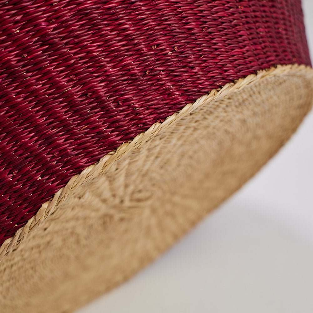 Mulberry Bolga Pot Basket - Woven Worldwide