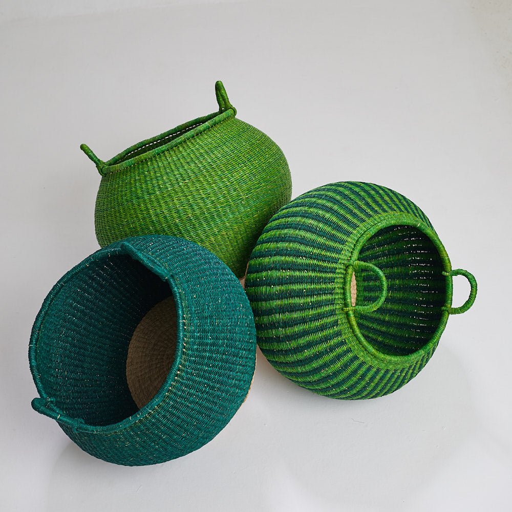 Palm Pot Basket Set - Woven Worldwide