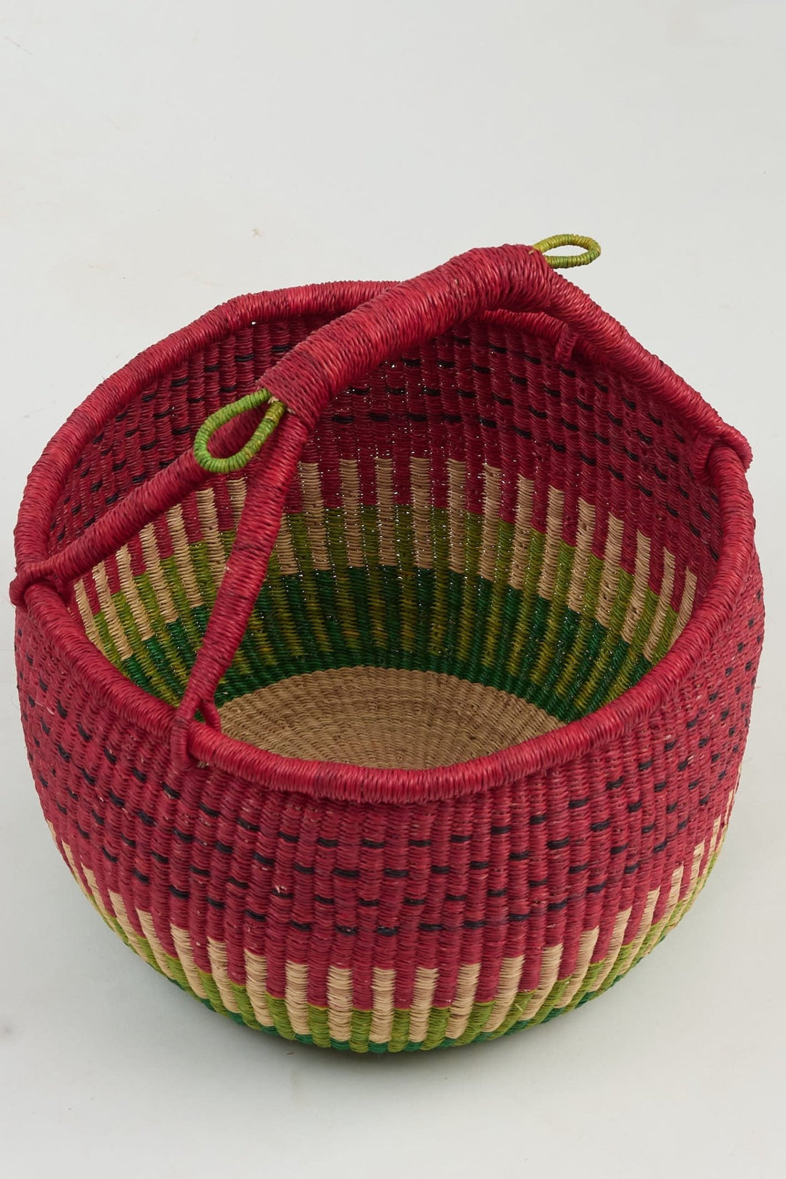 Watermelon Market Bolga Basket - Woven Worldwide